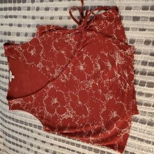 Lucky Brand Sleeveless Tie Wrap Top Sz Small